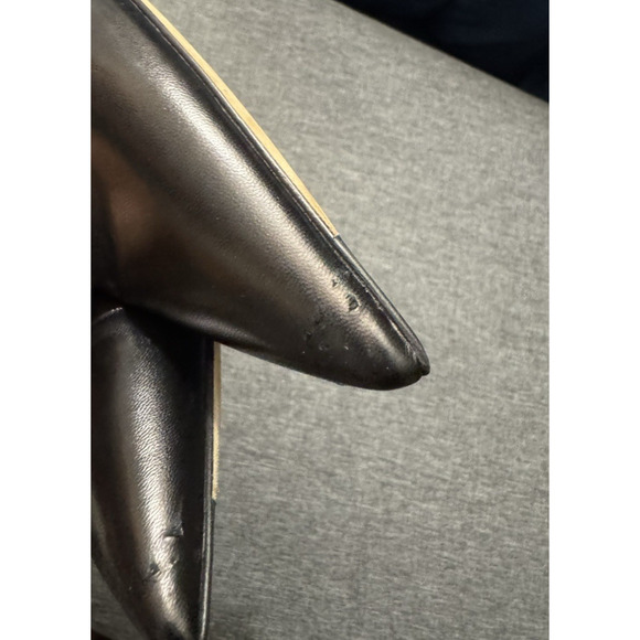 M.M. Lafleur The Ginger Pump Black Kidskin Point Toe SIze Eu 38 Us 7.5(flaw) - Picture 9 of 10